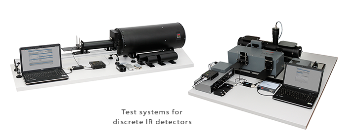 Test stations for discrete IR detectors