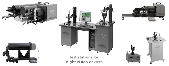 Test stations for night vision devices