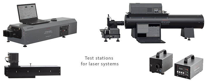 Test stations for laser systems 