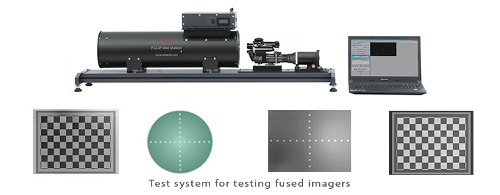 Test systems for testing fused imagers